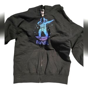 Black Nasa Hoodie Small